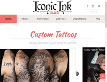Tablet Screenshot of iconicinktattoo.com